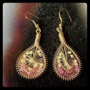 Hand woven beaded earrings